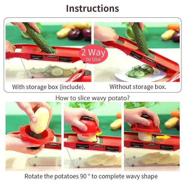 10 in 1 Vegetable Cutter Mandoline Slicer