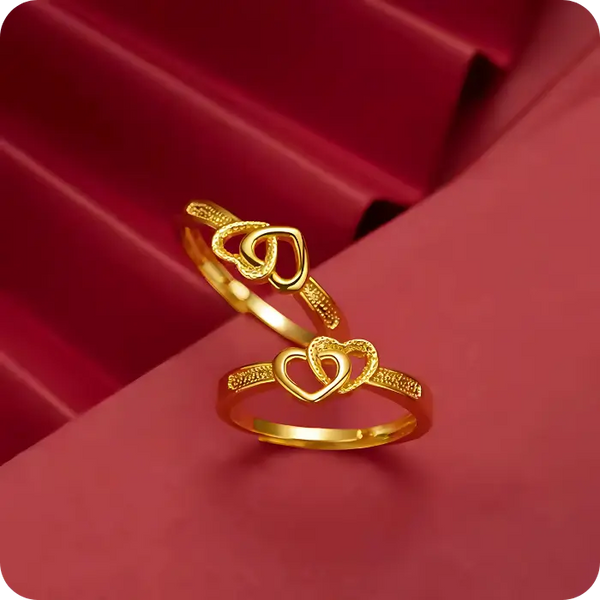 💞 Gold plated Retro Heart Ring