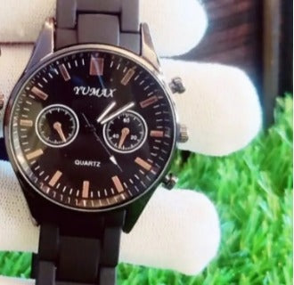 Soft chain Black watch for Men and women